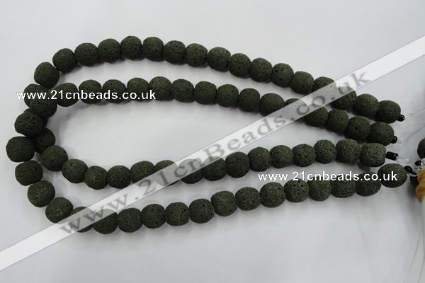 CLV385 15.5 inches 12mm ball dyed lava beads wholesale