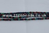 CLV520 15.5 inches 4mm round mixed lava beads wholesale