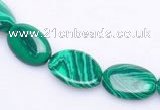 CMA01 10*13mm flat oval imitate malachite beads Wholesale