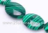 CMA03 flat oval 14*19mm imitate malachite beads Wholesale