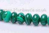 CMA17 7*10mm roundel imitate malachite gemstone beads wholesale