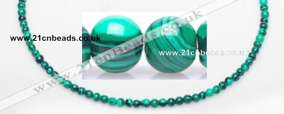 CMA19 15.5 inches 5mm round imitate malachite beads Wholesale