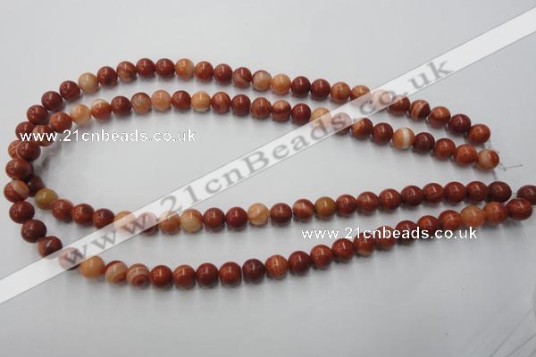 CMA202 15.5 inches 8mm round red malachite beads wholesale