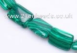 CMA22 10*14mm rectangle imitate malachite beads Wholesale