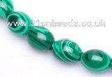 CMA27 15.5 inches 8*10mm rice imitate malachite beads Wholesale