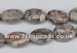 CMB16 15.5 inches 12*16mm oval natural medical stone beads