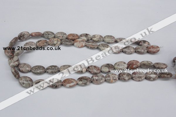 CMB16 15.5 inches 12*16mm oval natural medical stone beads