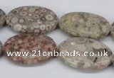 CMB17 15.5 inches 20*30mm oval natural medical stone beads