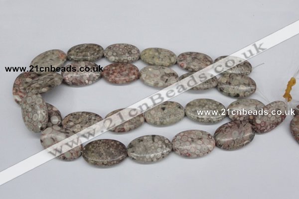 CMB17 15.5 inches 20*30mm oval natural medical stone beads