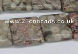 CMB22 15.5 inches 20*20mm square natural medical stone beads