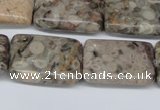 CMB27 15.5 inches 18*25mm rectangle natural medical stone beads