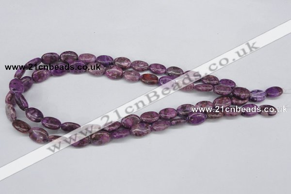 CMB35 15.5 inches 10*14mm oval dyed natural medical stone beads