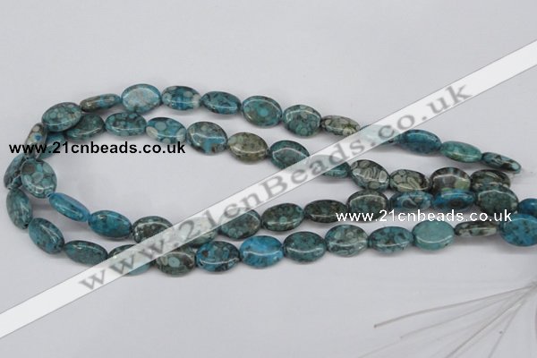 CMB47 15.5 inches 12*16mm oval dyed natural medical stone beads