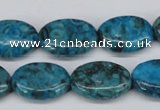 CMB48 15.5 inches 13*18mm oval dyed natural medical stone beads