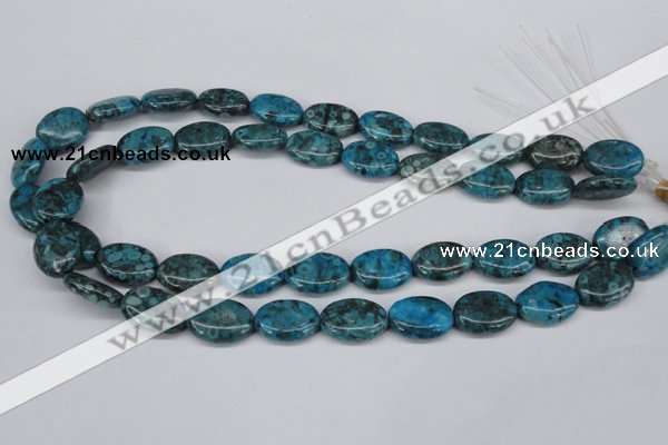 CMB48 15.5 inches 13*18mm oval dyed natural medical stone beads