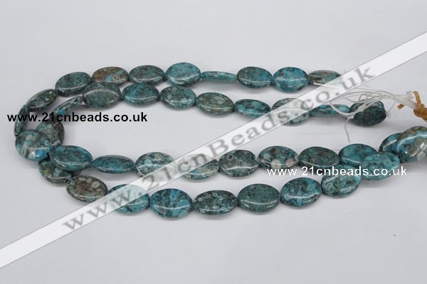 CMB49 15.5 inches 15*20mm oval dyed natural medical stone beads