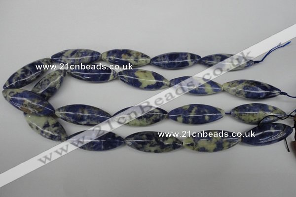 CME07 15.5 inches 15*40mm marquise sodalite gemstone beads