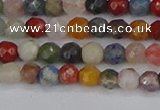 CME100 15.5 inches 4mm faceted round mixed gemstone beads