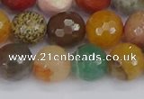 CME103 15.5 inches 10mm faceted round mixed gemstone beads