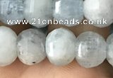 CME202 15.5 inches 7*9mm - 8*10mm pumpkin aquamarine beads