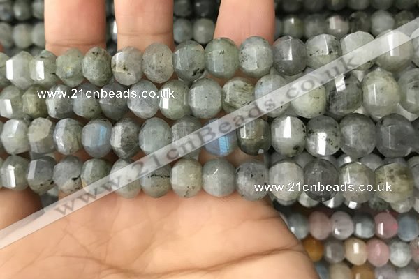 CME210 15.5 inches 7*9mm - 8*10mm pumpkin labradorite beads