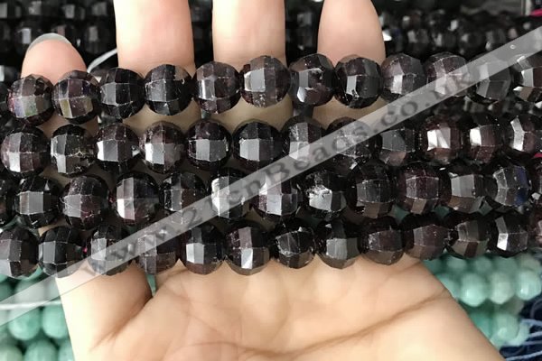 CME244 15.5 inches 10*11mm - 10*12mm pumpkin garnet beads