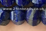 CME245 15.5 inches 10*11mm - 10*12mm pumpkin lapis lazuli beads