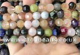 CME254 15.5 inches 7*9mm - 8*10mm pumpkin mixed gemstone beads