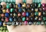 CME256 15.5 inches 7*9mm - 8*10mm pumpkin mixed tiger eye beads