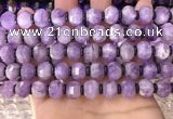 CME301 15.5 inches 8*11mm - 9*12mm pumpkin lavender amethyst beads