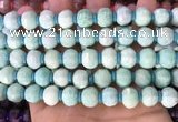 CME305 15.5 inches 8*11mm - 9*12mm pumpkin amazonite beads