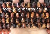 CME306 15.5 inches 8*11mm - 9*12mm pumpkin tiger eye beads