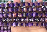 CME307 15.5 inches 8*11mm - 9*12mm pumpkin tiger eye beads