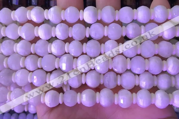 CME311 15.5 inches 8*10mm pumpkin white moonstone beads