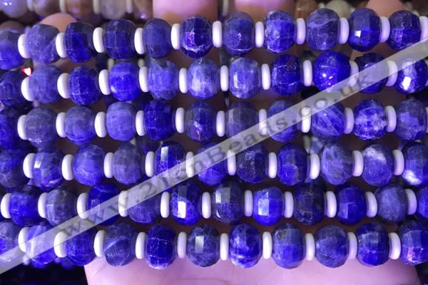 CME318 15.5 inches 8*10mm pumpkin sodalite gemstone beads