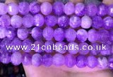 CME323 15.5 inches 9*11mm - 10*12mm pumpkin lavender amethyst beads