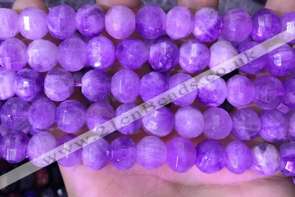 CME323 15.5 inches 9*11mm - 10*12mm pumpkin lavender amethyst beads