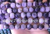 CME330 15.5 inches 9*11mm - 10*12mm pumpkin black rutilated quartz beads