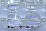 CME355 15 inches 10mm pumpkin white crystal beads