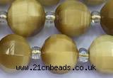 CME369 15 inches 10mm pumpkin golden tiger eye beads