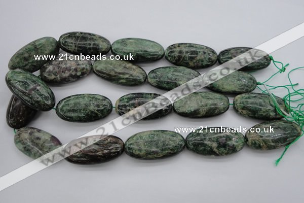 CME38 15.5 inches 20*40mm oval emerald gemstone beads