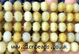 CME404 15 inches 8*12mm pumpkin yellow aventurine jade beads wholesale