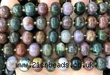 CME421 15 inches 8*12mm pumpkin ocean agate beads wholesale