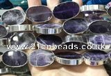 CME501 12 inches 18*28mm - 20*30mm oval amethyst beads