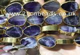 CME508 12 inches 18*28mm - 20*30mm flat teardrop amethyst beads