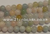 CMG11 15.5 inches 6mm round A grade natural morganite beads