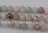 CMG111 15.5 inches 6mm round natural morganite beads wholesale