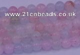 CMG140 15.5 inches 4mm round natural morganite gemstone beads