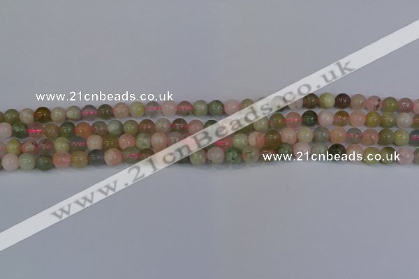 CMG161 15.5 inches 6mm round morganite gemstone beads wholesale