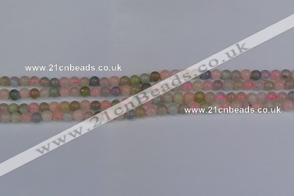 CMG171 15.5 inches 6mm round morganite gemstone beads wholesale